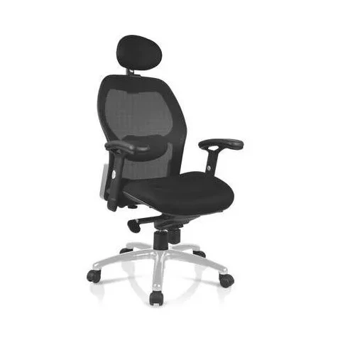 Fotel biurowy W-42C-CZARNE ST04-ALU (ROZMONTOWANE) [S]